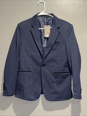 Classic Navy Notch-Lapel Blazer - Men's Tailored Sport Coat